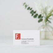 SQ Corporate N11 Corporate Red Visitekaartje (Staand voorkant)