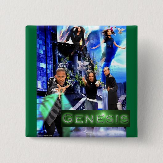 SQ "Genesis" Button - Quincey's Logo (Voorkant)