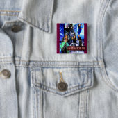 SQ "Genesis"-Button - Xander's Logo Vierkante Button 5,1 Cm (In situ)