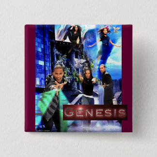 SQ "Genesis"-Button - Xander's Logo Vierkante Button 5,1 Cm