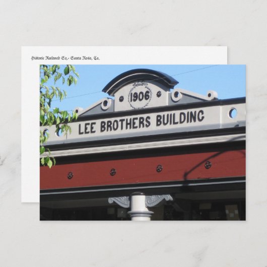 Sq spoorweg. Kerstman Rosa, ca. Briefkaart (Voorkant / Achterkant)