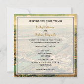 SQ vorm: Antiek Paris Distressed BG #3 SQ Wedding Kaart (Achterkant)