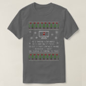 Sql Clause komt naar de stad Funny Xmas Ugly Santa T-shirt (Design voorkant)