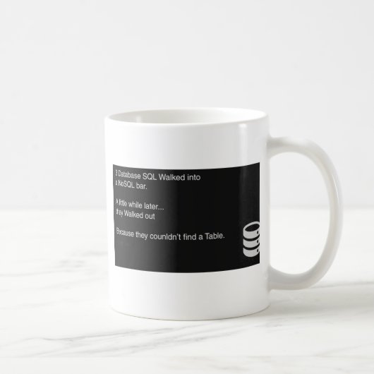 SQL Computer Mug Koffiemok (Rechts)