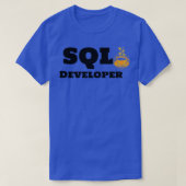 SQL Developer en Coffee T-shirt (Design voorkant)