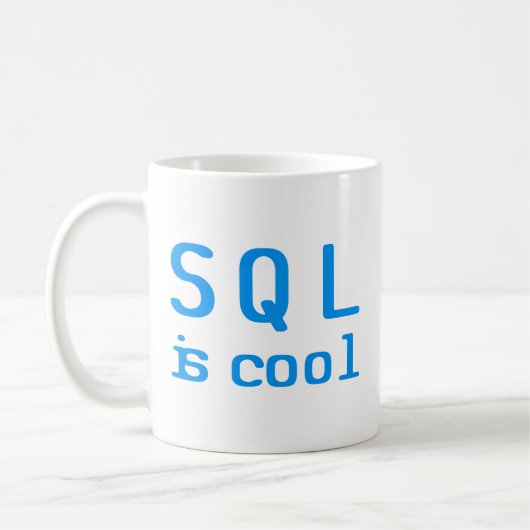 SQL is cool Koffiemok (Links)