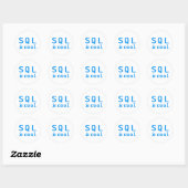 SQL is cool Ronde Sticker (Vel)