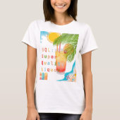 SQL-ontwikkelaar op vakantie T-shirt (Voorkant)