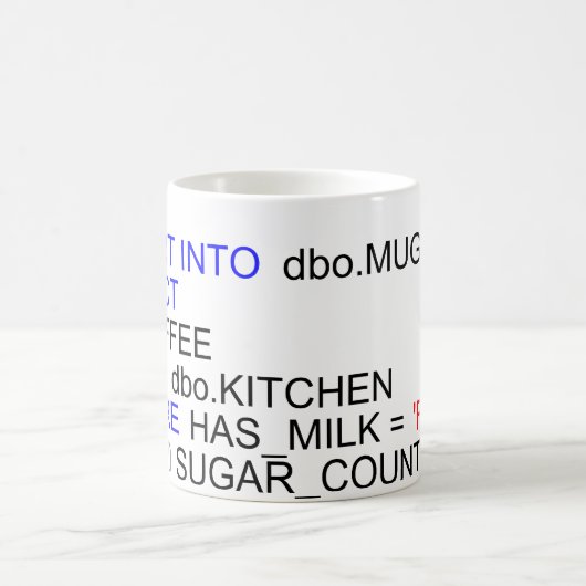 SQL Server Programmers Coffee Mok (Center)