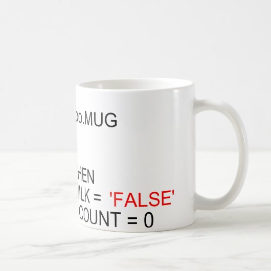 SQL Server Programmers Coffee Mok (Rechts)
