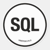 SQL STICKER (Voorkant)