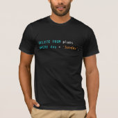SQL Verwijder Plannen Zondag Codeerhumor T-shirt (Voorkant)
