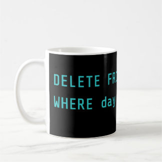 SQL Verwijder Zondag Plannen Codeermok Koffiemok