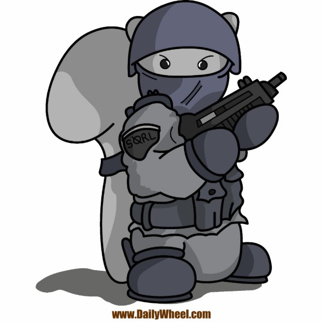 SQRL Agent Photo Sculpture Staand Fotobeeldje (Voorkant)