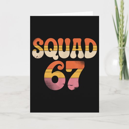 Squad 67 Alpha Slang Gen 67e Nummer 67 Kaart (Voorkant)