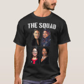 Squad AOC Ocasio Ilhan Omar Tlaib Pressley Green a T-shirt (Voorkant)