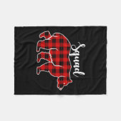 Squad Beer Rood Plaid Kerstkostuum Matching Fa Fleece Deken (Voorkant (Horizontaal))