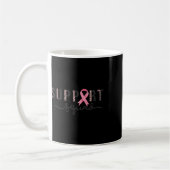 Squad Borstkanker Bewustzijn Leopard Roze Lint Koffiemok (Links)
