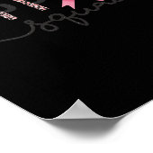 Squad Borstkanker Bewustzijn Leopard Roze Lint Poster (Hoek)