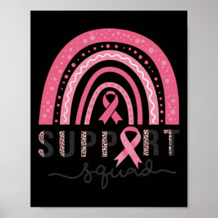 Squad Borstkanker Bewustzijn Leopard Roze Regenboo Poster