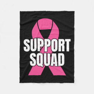 Squad borstkanker - In oktober Draag we Pink Ribb Fleece Deken