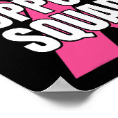 Squad borstkanker - In oktober Draag we Pink Ribb Poster (Hoek)