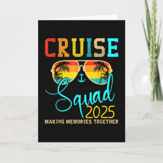 Squad Crew Cruise 2025 Zomer Vakantie Matching Fa Kaart