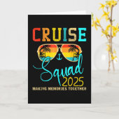 Squad Crew Cruise 2025 Zomer Vakantie Matching Fa Kaart (Gele Bloem)