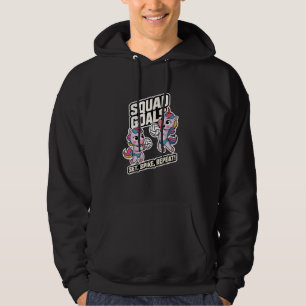 Squad Doelen Set Spike Herhaal Vrienden Volleybal Hoodie