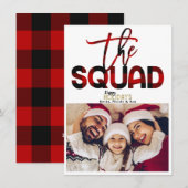 SQUAD Family kerstfeestay - fotokaart Kaart (Voorkant / Achterkant)