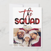 SQUAD Family kerstfeestay - fotokaart Kaart (Voorkant)