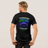🎧 Squad Gaming Design Voor Online Teams ⚔️ Tri-Blend Shirt (Achterkant volledig)