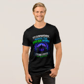 🎧 Squad Gaming Design Voor Online Teams ⚔️ Tri-Blend Shirt (Voorkant volledig)