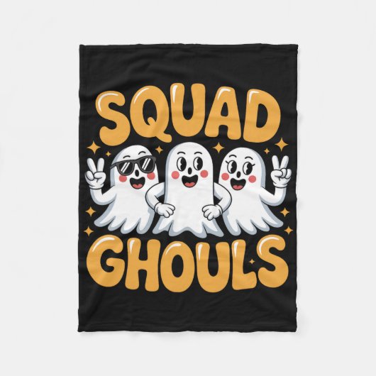 Squad Geesten Grappige Halloween 2 Overeenkomend Fleece Deken (Voorkant)