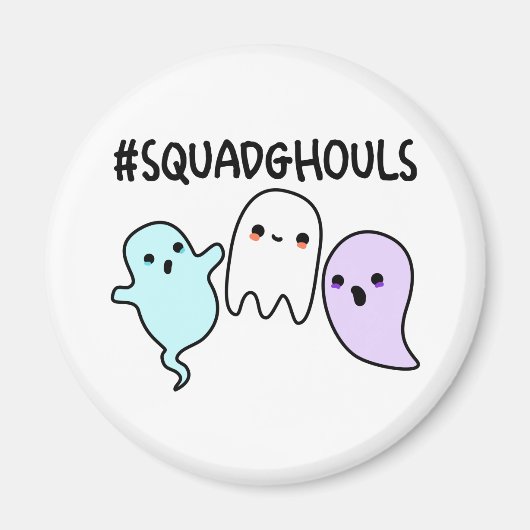 Squad Geesten Grappige Halloween Geest Grappenmake Magneet (Voorkant)