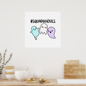 Squad Geesten Grappige Halloween Geest Punt Poster (Keuken)