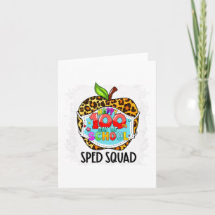 Squad Gelukkige 100ste Dag Van School Gezichtsmask Kaart