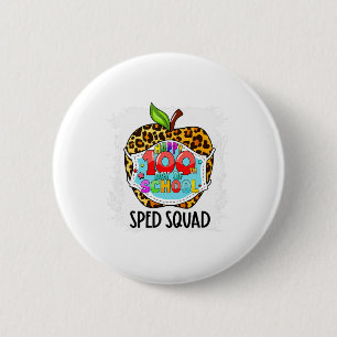 Squad Gelukkige 100ste Dag Van School Gezichtsmask Ronde Button 5,7 Cm