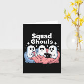 Squad Ghosts komt overeen met grappige Halloween 5 Kaart (Gele Bloem)