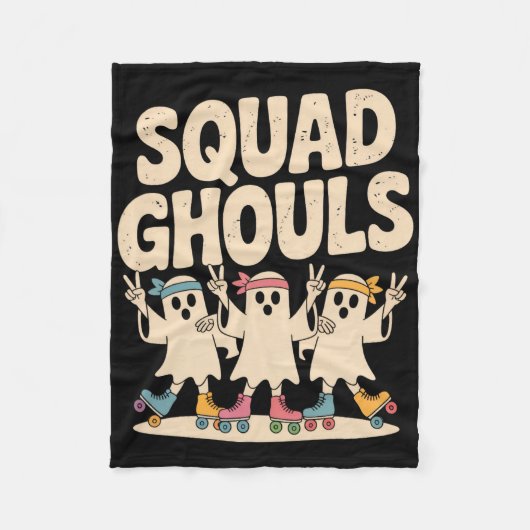 Squad Ghosts komt overeen met grappige Halloween 6 Fleece Deken (Voorkant)
