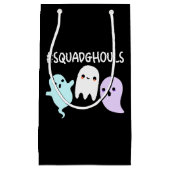 Squad Ghouls Funny Halloween Ghost Pun Dark BG Klein Cadeauzakje (Voorkant)