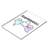 Squad Ghouls Funny Halloween Ghost Pun Notitieboek (Linkerzijde)