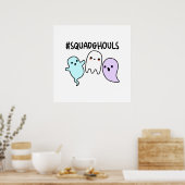 Squad Ghouls Funny Halloween Ghost Pun Poster (Keuken)