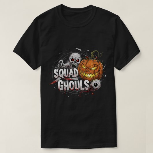 Squad Ghouls Gothic Horror Halloween T-shirt (Design voorkant)