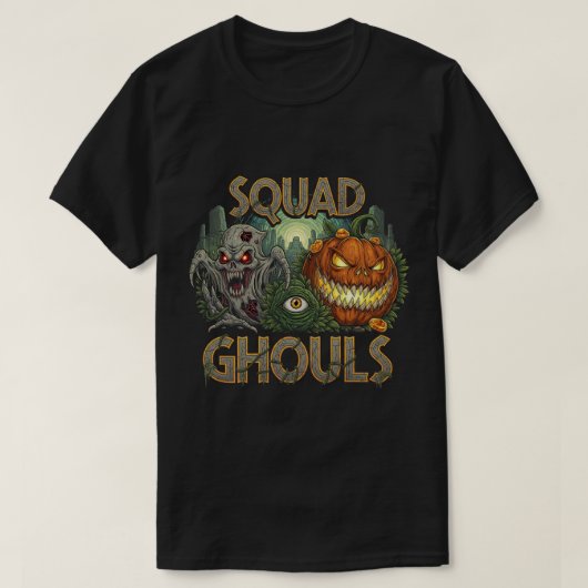 Squad Ghouls Gothic Horror T-shirt (Design voorkant)