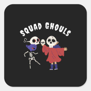 Squad Ghouls Halloween Sticker - Schattig Griezeli
