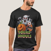 Squad Ghouls Kleurrijke Halloween T-Shirt (Voorkant)