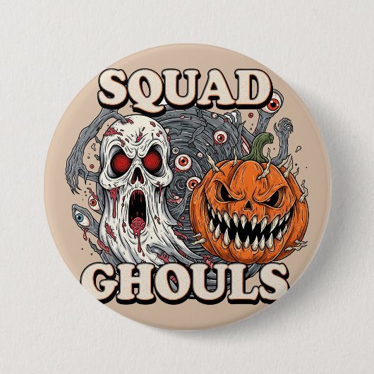 Squad Ghouls - Spooky Halloween Ronde Button 7,6 Cm (Voorkant)