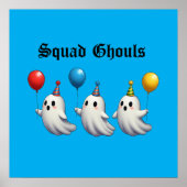 Squad Ghouls T-shirt Poster (Voorkant)
