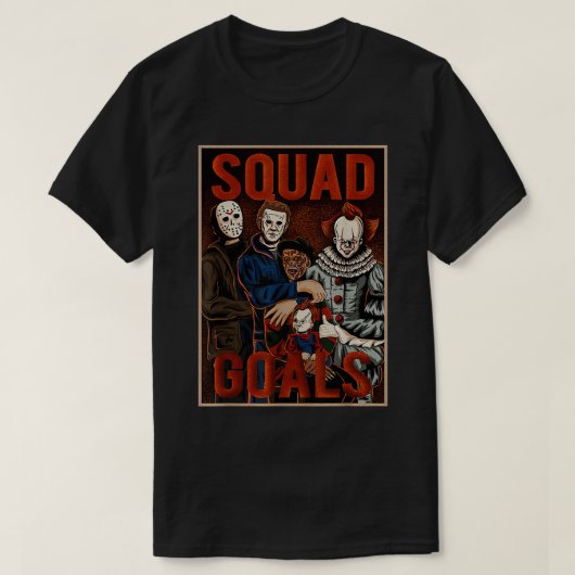 Squad Goals Fun Halloween Costume Horror Movie Cre T-shirt (Design voorkant)